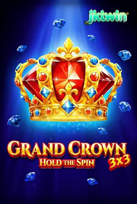 Tampilan visual slot 3x3 Grand Crown dengan nuansa emas dan simbol buah klasik